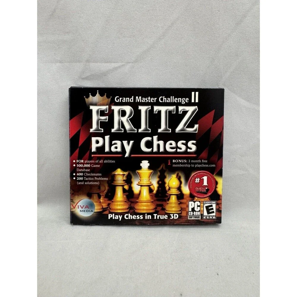 Fritz Play Chess Grand Master Challenge II CD Rom Computer Game